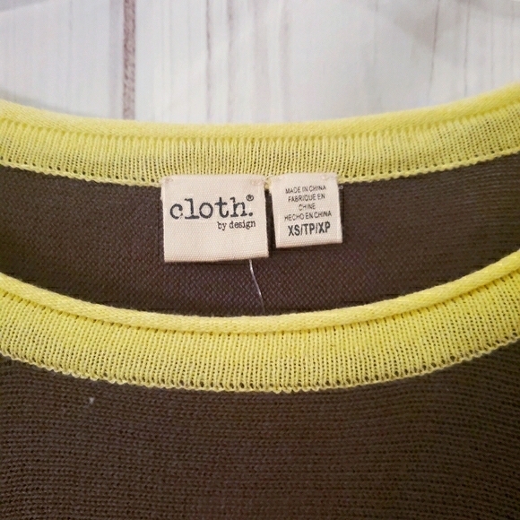Cloth by designmulti tie longsleeve top army green & yellow - Picture 3 of 7